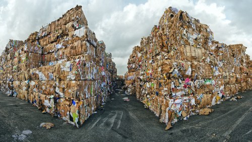 Delivery of a skip on a residential Twickenham driveway